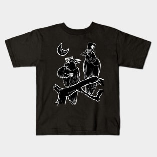 Ravens drinking tea Kids T-Shirt